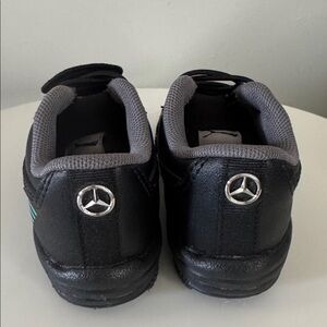 Puma AMG Mercedes Black and Teal Kids Toddler Sneakers running shoes